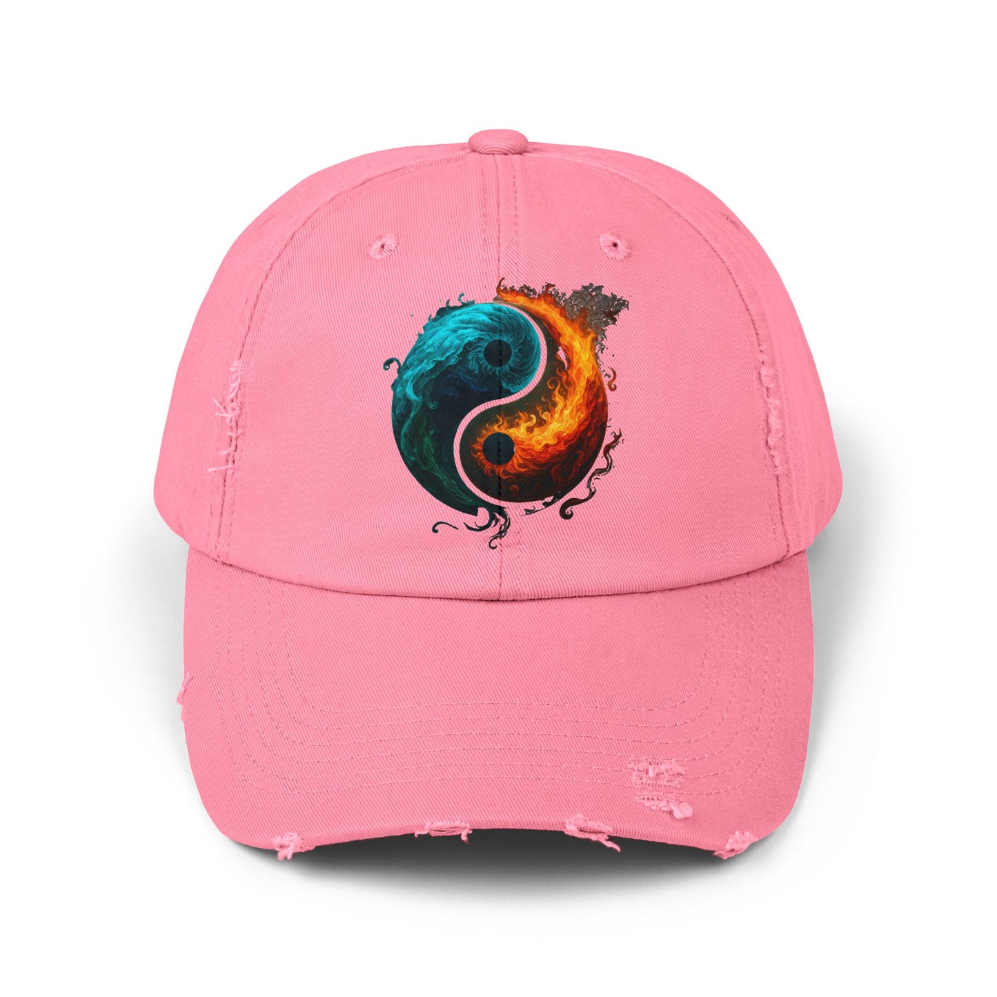 Yin Yang Distressed Hat