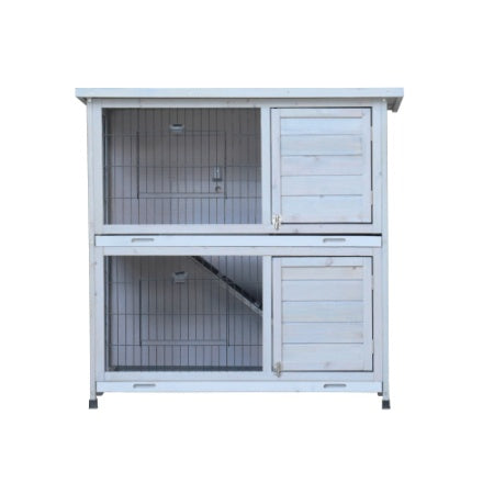 2-Story Outdoor Rabbit Hutch