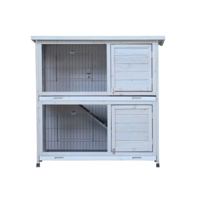2-Story Outdoor Rabbit Hutch