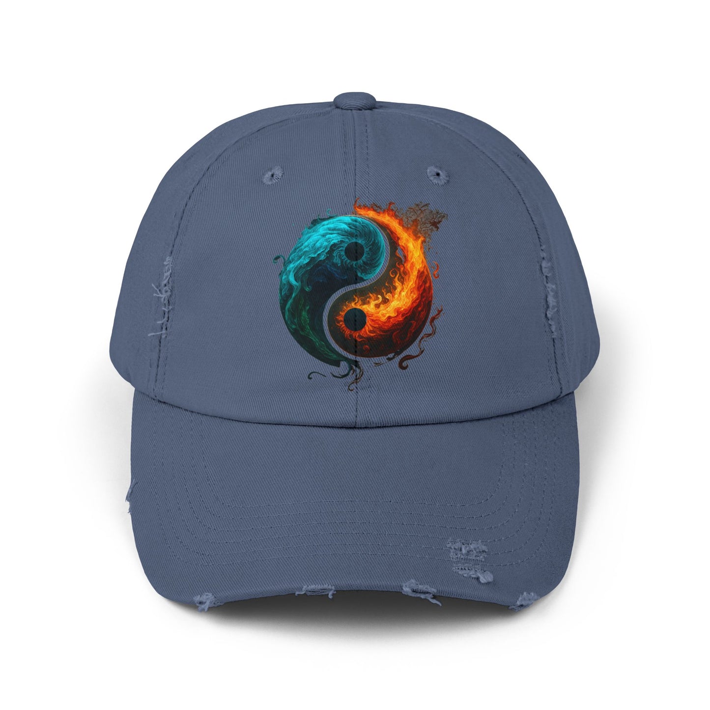 Yin Yang Distressed Hat