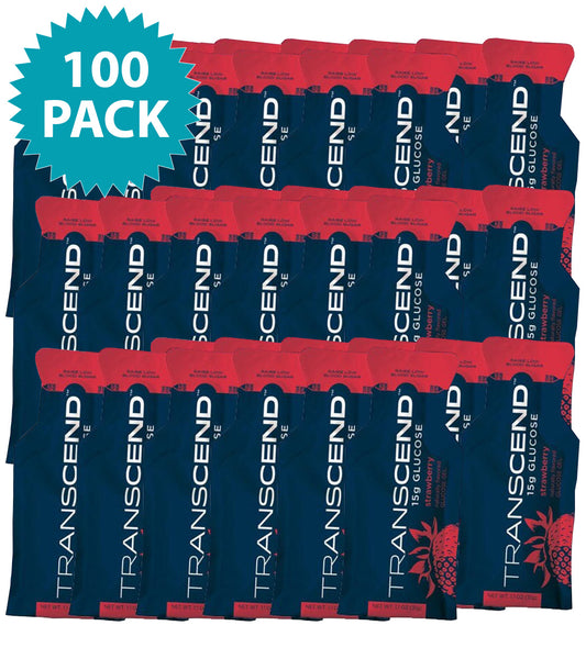 Case of 100 Transcend 15g Strawberry Glucose Gel