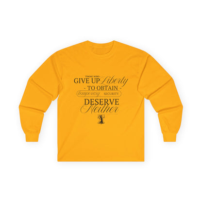 Liberty Long Sleeve, Black Text