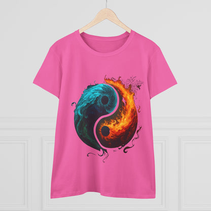 Yin Yang Fire & Water Women's Tee