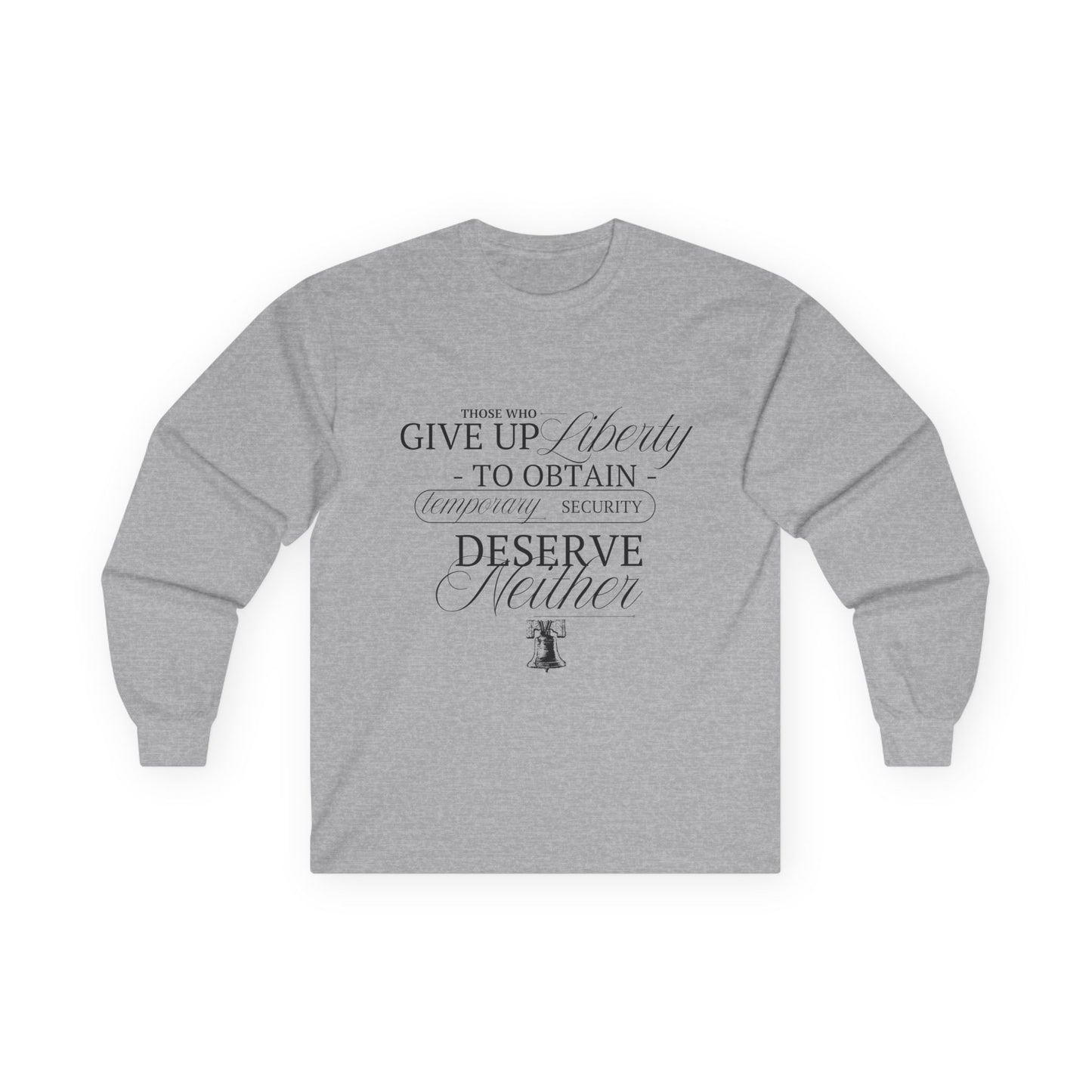 Liberty Long Sleeve, Black Text