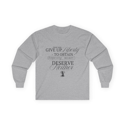 Liberty Long Sleeve, Black Text