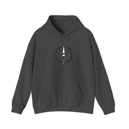 Cozy Compass Hoodie, Unisex Hooded Sweatshirt, Outdoor Adventure Sweatshirt, Cozy Gift for Explorers, Winter Apparel