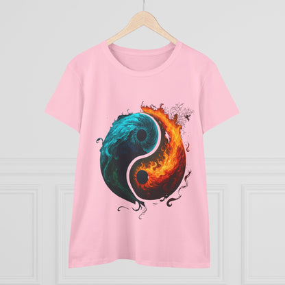 Yin Yang Fire & Water Women's Tee
