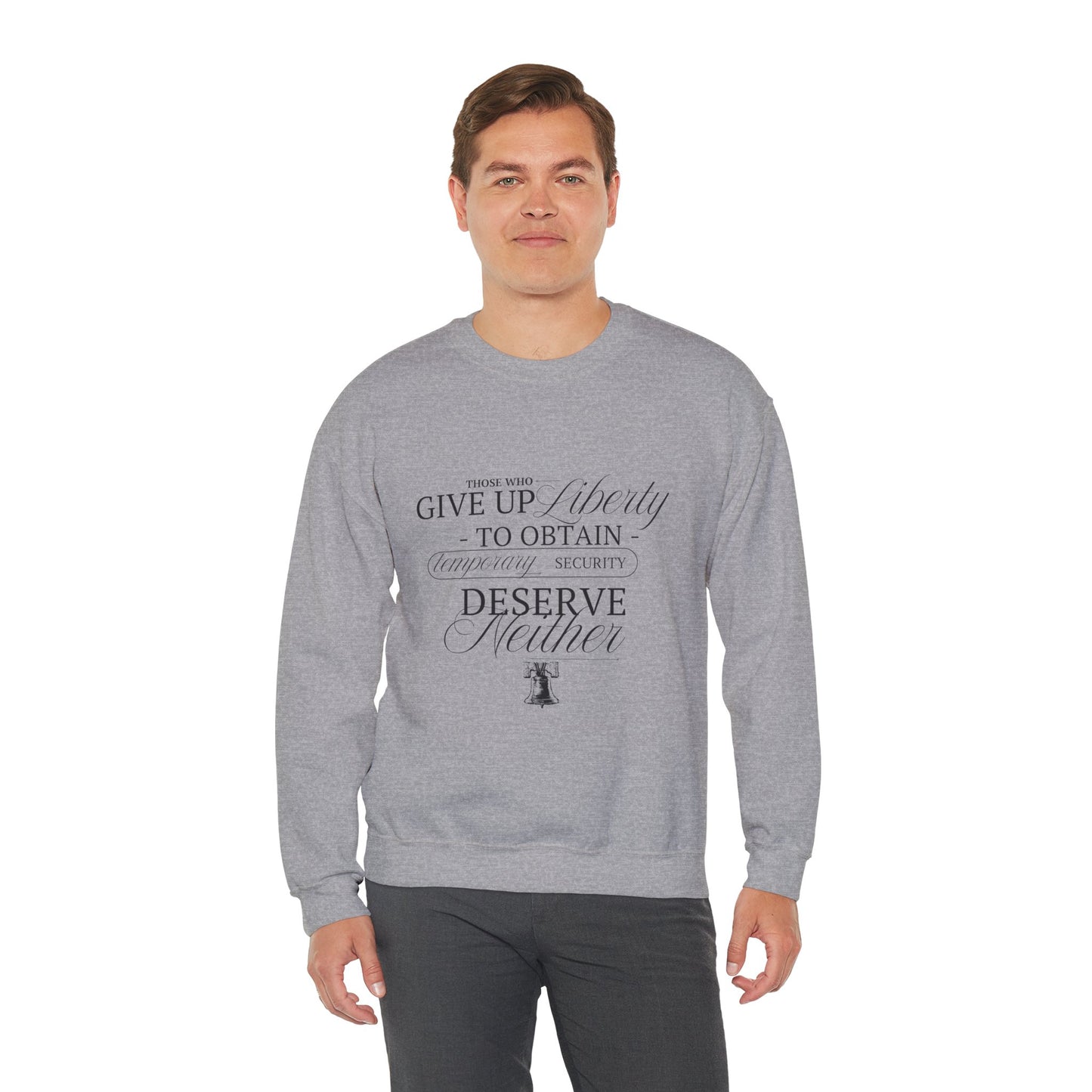 Liberty Sweatshirt, Black Text