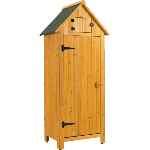 Natural Outdoor Storage Cabinet & Tool Shed