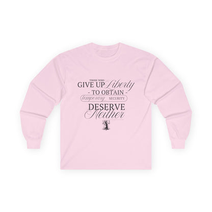 Liberty Long Sleeve, Black Text