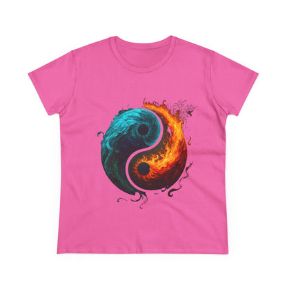 Yin Yang Fire & Water Women's Tee