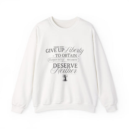 Liberty Sweatshirt, Black Text
