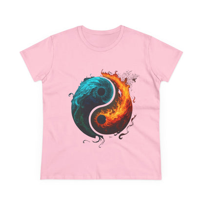 Yin Yang Fire & Water Women's Tee