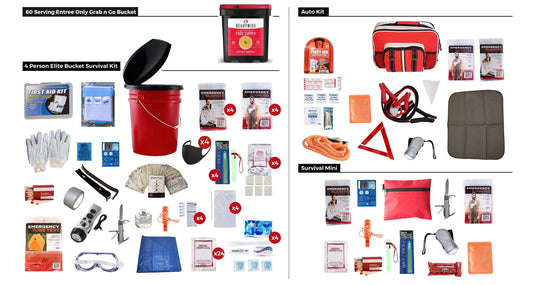 Family Preparedness Package with Food Storage