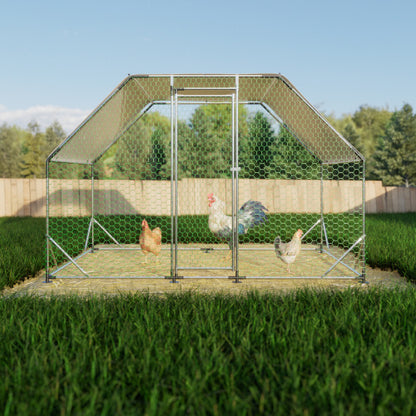 Large Metal Walk-In Chicken Coop