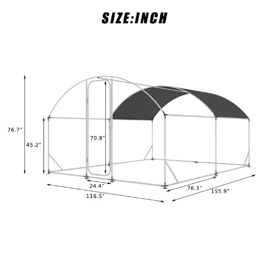 Light Duty Chicken Coop With Waterproof Cover